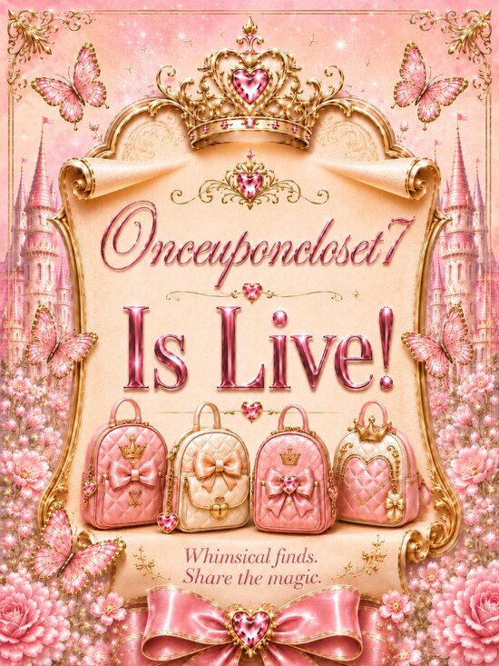 Other - Onceuponcloset7 is live! Like to be notified :)